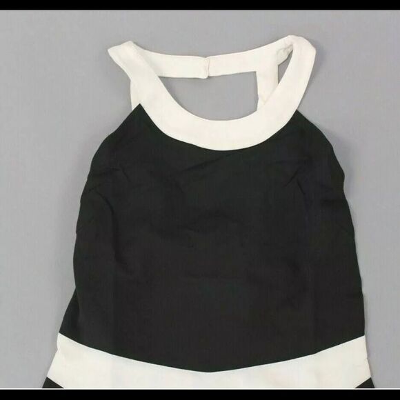 La Sorella Black White Halter Dress sz. S NWT - Picture 2 of 4